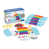 Learning Resources Rainbow Sorting Trays Classroom Edition - Multicolor-Students learn a rainbow of sorting, patterning, and early addition skills with this vibrant activity set!