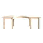Flash Furniture Bright Beginnings Commercial Grade Wooden Half Circle Preschool Classroom Activity Table (MKME088014)-Commercial Grade Half Circle Wooden Classroom Activity Table