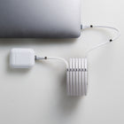 CJ Tech Lightning MFI Magnetic Charging Cable - 6ft. - White-Great for use at home, in car, or at the office to keep cables secure and tidy