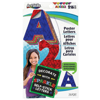 Artskills Holographic Poster Letters-Repositionable Holographic Letters and Numbers