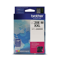 Brother LC20E Magenta Ink, INKvestment Super High Yield (LC20EMS)-Magenta