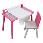 Danawares Wooden Activity Table & Chair - Pink/Light Grey-8