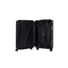 TOSCANO INTRECCIARE 20" Hardside Carry On Luggage - Black-5 Year Limited Global Warranty