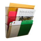 Storex Wall Files - Letter Size - Smoke - 18 Pack - 6 Sets of 3-Includes 3 mounting options: anchor and screw, double-sided tape, and pocket clip