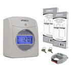 uPunch Electronic Calculating Time Clock Bundle-Automatic time card adjustment secures easy and aligned printing