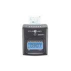 Pyramid Time Systems 2000 Series Unlimited Employee Auto Aligning Manual Punch Time Clock, Charcoal (2650)-Auto aligning time card; active column indicator lights