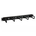 StarTech 1U Server Rack Cable-Management Panel (CABLMANAGERH)-Get hassle-free cable management with pass-thru routing holes that route cables through the panel and into the D-rings