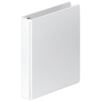Wilson Jones Customizer ENVI Professional Single Touch 1" 3-Ring D-Ring Binder - White-Open and close rings with a single touch, no more pinched fingers