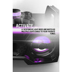 Sharper Image SBT3007 Wireless Multicoloured LED Boombox DJ Sound System-Dimensions: 18" x 12" x 10"