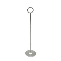 FuTECH PCHC18 Place Card Holders, Height 8", 10 Pack-Alligator clip grips displayed showcards, price tags, photos, memos and notes...etc. Modern and strong stainless steel cylindrical bases.