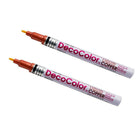 Marvy Uchida Fine-Line Opaque Paint Markers - Copper - 2 Pack-Marker Tip: Fine Point