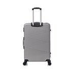 TOSCANO INTRECCIARE 20" Hardside Carry On Luggage - Grey-ABS Hardshell