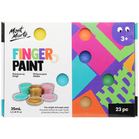 Mont Marte 23-Piece Kids Finger-Paint Set - 35ml-23 piece finger paint set