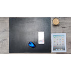 Ashlin Leatherette Joseph Executive Desk Mat, 21" x 18", Black-Perfect product for protecting your desktop or conference table
