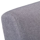 CorLiving LTS-100-C Greyson Wood Armchair in Light Grey-Dimensions: 30"H x 25"W x 29"D