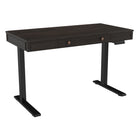 TygerClaw 23"W Sit-Stand Desk with Storage Drawer - Brown-Quick installation, minimal steps required in installation with no tools