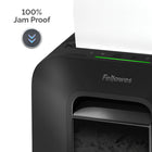 Fellowes Powershred LX170 Cross-Cut Shredder-Integrated SafeSense Technology stops shredding when hands or paws touch the paper entry