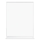 Deflecto Classic Image Double Sided Sign Holder - Portrait - 8 1/2"W x 11"H - Clear-Clear Polystyrene
