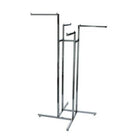 Eddie's 4 Arm Clothing Racks - 4 Straight Arms - Chrome-Clothing Rack