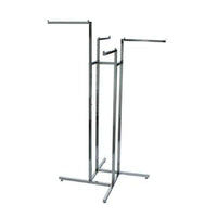 Eddie's 4 Arm Clothing Racks - 4 Straight Arms - Chrome-Clothing Rack