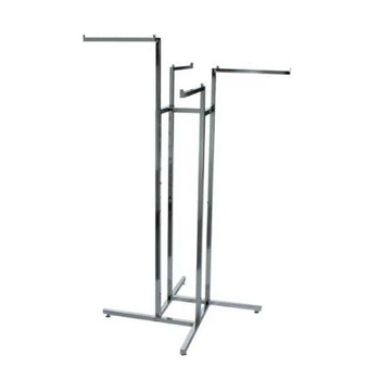 Eddie's 4 Arm Clothing Racks - 4 Straight Arms - Chrome | staples.ca