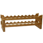 Oceanstar WR1361 18-Bottle Stackable Bamboo Wine Rack-easy assembly with no tools necessary