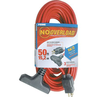Outdoor Vinyl Triple Tap Extension Cord, XA720, 3-CONDUCTOR SJTW, 300 V GROUNDING, Heavy-Duty-3-CONDUCTOR SJTW, 300 V GROUNDING, Heavy-Duty