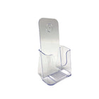 Futech Trifold Literature Holder - Acrylic - 4" W x 7.5" H x 1.75" D - 2 Pack (CTS0114)-2" Slot