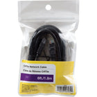 6' 100Mbps Gold Plated Cat5e Network Cable, Black-Interconnects any 2 wired network devices