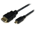 StarTech High Speed HDMI Cable with Ethernet, HDMI to HDMI Micro, M/M, 3m-Delivers a consistent high quality and corrosion free high-speed HDMI® connection