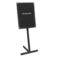 MasterVision Letter Board Stand - 18"x 24" - Aluminum Frame - Black-Ideal for use in public spaces, lobbies, entrance halls and corridors to welcome, provide direction or display messages