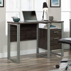 Sauder 45"W Rock Glen Desk - Blade Walnut- Lower drawer with full extension slides holds letter-size hanging files