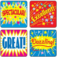 Carson Dellosa Motivational Stickers Positive Words, 1440 Pack (CD-0625)-Theme/design: Motivational