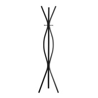 Monarch Specialties 2051 Coat Rack - Black Metal Contemporary Style-Coat Rack
