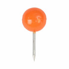 JAM Paper Colorful Push Pins - Round Head Map Thumb Tacks - Orange - 100 Pack-Keep your school work, office work, art and visual projects organized with colored push pins!