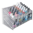 Azar Displays 2-Tier 14 Compartment Cosmetic Counter Display, 6.5" x 12" x 8" (222987)-Each slot measures 1 1/2"