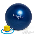 Bouncyband Balle d'équilibre, 65cm, Bleu-La boule d’équilibre pondérée non-roll away offre une chaise flexible pour l’école et la maison