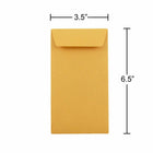JAM Paper #7 Enveloppes recyclées Coin Commerciales - 3 1/2" x 6 1/2" - Kraft brun - Paquet de 100-Quantité : 100 enveloppes par paquet