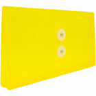 JAM Paper Plastic Envelopes with Button and String Tie Closure #10 Business Booklet - 5.25" x 10" - Yellow - 12 Pack -Quantity: 12 per pack