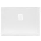 JAM Paper Plastic Envelopes, VELCRO Brand Closure, 1 Expansion, Index Booklet, 5.5 x 7.5, Clear Poly, 24 Pack (920V1clg)-Clear