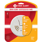 First Alert Smoke Alarm with Easy Touch Alarm-Pause Silencer-Ionization sensing chamber for detecting small particles produced by fast flaming fires
