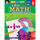 Shell Education 18 Days Of Math Workbook (SEP50802) - Grade 6-Ages 11 and grades 6th