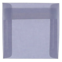 JAM Paper 8.5 x 8.5 Square Envelopes, Wisteria Purple Translucent Vellum, 50 Pack (1592157I)-Wisteria purple translucent envelope