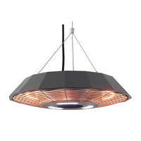 Ener-G+ Hea 21568, BLK Infrared Electric Outdoor Heater, Hanging-hanging water resistant gazebo infrared heater