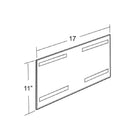 Azar Displays 11" x 17" Acrylic Horizontal Wall Mount Acrylic Sign Holder, 10 Pack (122037)-Perfect for schools, businesses, homes, and retail stores