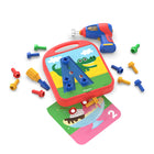 Educational Insights Design & Drill ABCs & 123s - Multicolor-Encourages creativity: Once they're done practicing ABCs and 123s, kids can use the drill and bolts to design their own, custom pictures and patterns on the board