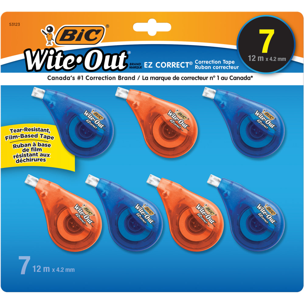 BIC Wite-Out EZ Correct Correction Tape, Non-Refillable, 1/6 x 472, 10/Box BIC Wite-Out EZ Correct Correction Tape, Non-Refillable, 1/6 x 472, 10/Box