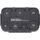 Merangue QuickSilver Coin Dispenser with Sun Visor Clip - Black (CH1129BL)-Holds 6 toonies, 5 loonies, 12 quarters, 16 dimes, and 5 nickels