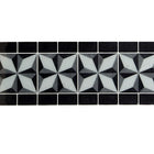 CTG Brands Star Graphic Tile Border Wall Decals, 9.8" x 12.4", Grey/Black, 6 Pack-Set: comes in a box of 12 premium quality border wall tiles, suitable for smooth and clean surfaces