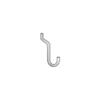 Wamaco 1" Short Curved Pegboard Hook, 50 Pack-Multipurpose short utility pegboard hook